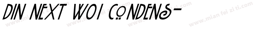 DIN Next W01 Condens字体转换